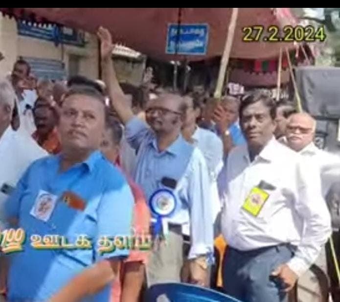 சென்னை பல்லவன் சாலை ஆர்ப்பாட்டம்